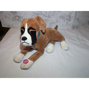 Nintendogs Boxer Puppy Interactive Plush Stuffed Works Head & Tail Move W/ Sound